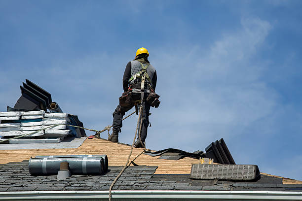 Professional Flat Roof Repair technician working in Princeton, IN
